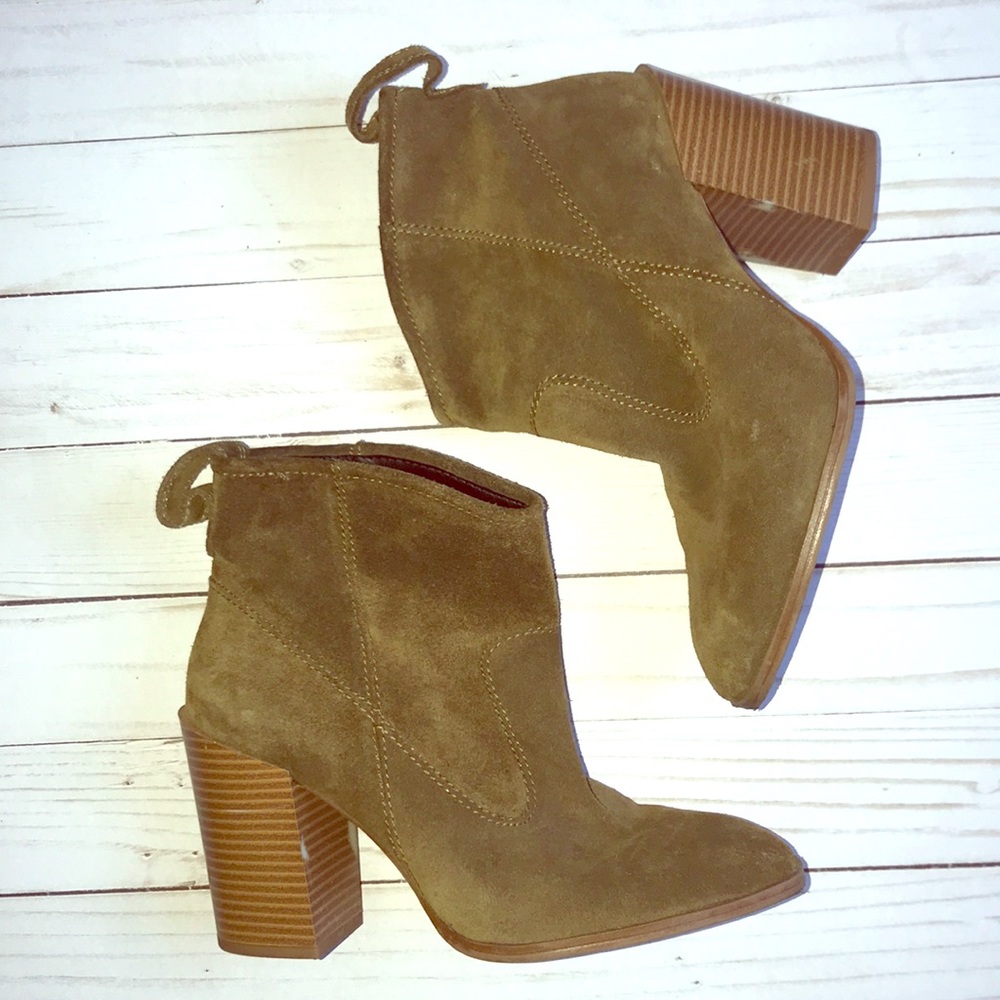 Zara Woman Real Suede booties
